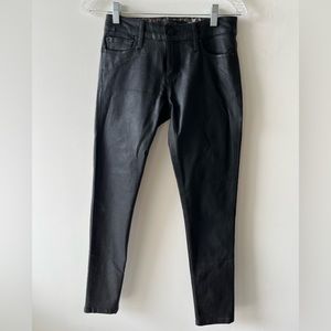 Joe’s leather skinny jeans